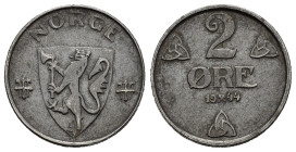 NORVEGIA. 2 Ore 1944. Fe. KM#394. SPL