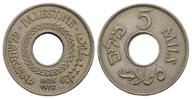 Palestina. Mandato Britannico. 5 Mils 1935. Ni. BB