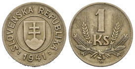 SLOVACCHIA. 1 Koruna 1941. Ni. KM#6. BB