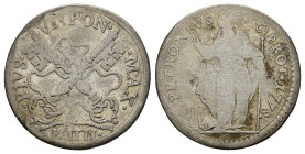 BOLOGNA. Stato Pontificio. Pio VI (1775-1799). Muraiola da 4 bolognini 1778. Mi (3,26 g). MB