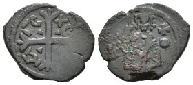 MESSINA. Ruggero II (1105-1154). Follaro AE (3,73 g). Sp.54. MB