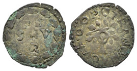 PESARO. Francesco Maria I della Rovere (1508-1538). Quattrino Mi (0,81 g). Cavicchi 56. BB