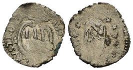 PIOMBINO. Niccolò Ludovisi (1634-1655). Crazia 1651. Mi (0,71 g). Stemma Ludovisi in cartella ovale - La Beata Vergine frontale. MIR 369/3. Raro. Debo...