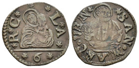 VENEZIA. Monetazione anonima (Legge 1619). Bezzo da 6 bagattini. Cu (2,77 g). Montenegro 52. SPL