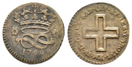 Carlo Emanuele IV (1796-1800). 2 Denari 1799 Torino. Occupazione Austro-Russa. Gig. 20. SPL