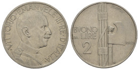Regno d'Italia. Vittorio Emanuele III (1900-1943). Buono da 2 lire 1923 "Fascio". Gig. 105. SPL