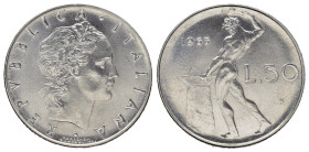Repubblica Italiana. 50 lire 1963 "Vulcano". qFDC