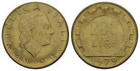 Repubblica Italiana. 200 lire 1979 nome dell'incisore evanescente. SPL+