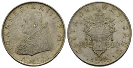 VATICANO. Giovanni XXIII. 500 lire 1960 anno II. Ag. qFDC