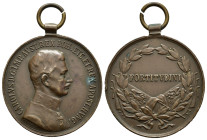 MEDAGLIE ESTERE – IMPERO AUSTROUNGARICO (KUK) - CARLO II (1916-1918), Medaglia con attacco ad anello del tipo FORTITVDINI di Carlo II assegnata ai sol...