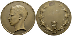 Medaglie del mondo. BELGIO. Leopoldo III (1934-1951). Medaglia AE (156 g - 70 mm). SPL