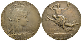 MEDAGLIE ESTERE – TERZA REPUBBLICA FRANCESE (1900), medaglia non portativa emessa per ricordare l’esposizione universale internazionale del 1900, al d...