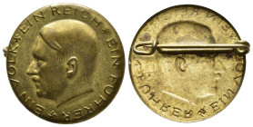 MEDAGLIE ESTERE – GERMANIA – III REICH (1933-1945), spilla tedesca di “propaganda" nazional-socialista con effige del Führer ADOLF HITLER realizzata i...