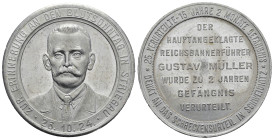 MEDAGLIE ESTERE – GERMANIA – REPUBBLICA DI WEIMAR, medaglia non portativa, al dritto ZUR ERINNERUNG AN DEN BLUTSONNTAG IN STRIEGAU in basso 28.10.24 a...