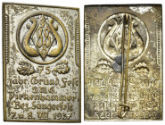 MEDAGLIE ESTERE – GERMANIA – TERZO REICH (1933-1945), distintivo per il 75 raduno dei cantanti svolti a Pirkenhammer nel 1937. Realizzato in lamierino...
