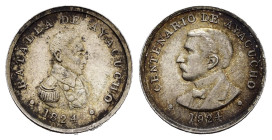 Medaglie del mondo. PERU. Medaglia centenario della battaglia di Ayacucho (1824-1924). Ag (1,60g - 15 mm). FDC