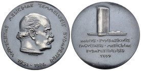 Medaglie del mondo. UNGHERIA. Medaglia 1976. Università di Medicina "Ignác Fülöp Semmelweis" medico ungherese (1818-1865). AE argentato (79 g - 60 mm)...