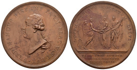 Medaglie Italiane. Parma e Piacenza. Ferdinando I di Borbone (1751-1802). Medaglia premio concorso di commedie e tragedie per il teatro 1771. AE (70,7...