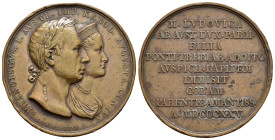 MEDAGLIE ITALIANE – DUCATO PARMA E PIACENZA – MARIA LUIGIA D’AUSTRIA (1814-1847), medaglia non portativa, emessa nel 1825 in occasione della costruzio...