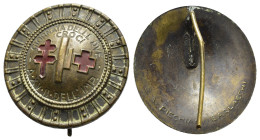 MEDAGLIE ITALIANE – REGNO D’ITALIA – VITTORIO EMANUELE III (1900-1945), Pin-distintivo della Giornata delle Due Croci emesso a ricordo della festa del...