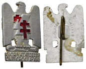 MEDAGLIE ITALIANE – REGNO D’ITALIA – VITTORIO EMANUELE III (1900-1945), Pin-distintivo della Giornata delle Due Croci emesso a ricordo della festa del...