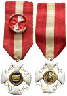 MEDAGLIE ITALIANE – REGNO D’ITALIA – VITTORIO EMANUELE III (1900-1945), Croce da Ufficiale dell’Ordine della Corona d’Italia (38x41mm, 11.7.g.). Reali...