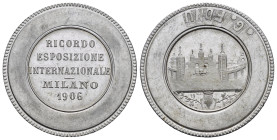 GETTONI – REGNO D’ITALIA - MILANO, gettone dell’Esposizione di Milano. Al dritto centralmente RICORDO ESPOSIZIONE INTERNAZIONALE MILANO 1906, al roves...