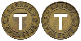 Gettoni. Danimarca. Gettone Aarhus Sporveje. AE (1,87 g). BB