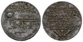 Gettoni. Milano. Gettone premio Oleoblitz. 1955. Al. BB