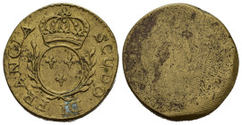 Pesi Monetali. Peso monetale Scudo di Francia AE (14,75 g). SPL