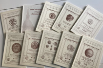 Circolo Numismatico Mario Rasile, lotto di 10 quaderni di studi
include XXIX, XXVII, XXX, XXXII, XXXIII, XL, LIX, LXVI, LXXII Scritti
numismatici in r...