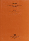 SYLLOGE NUMM. GRAECORUM. ITALIA. C.R.N. Milano. Vol. XIII. Aegyptus, 2 Octavianus Augustus - Lucius Verus. Milano, 1991. pp. 151 - 360, tavv. 55 - 145...