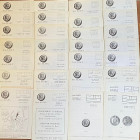 Elsen Jean - Lotto di 29 listini anni '80. Tutti differenti. Ottimo stato