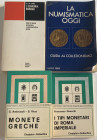Lotto di 4 libri include Gnecchi F. I tipi monetari di Roma
Imperiale, Ambrosoli - Ricci Monete Greche, Jones A. L'economia
Romana, Ferri L. La Numism...