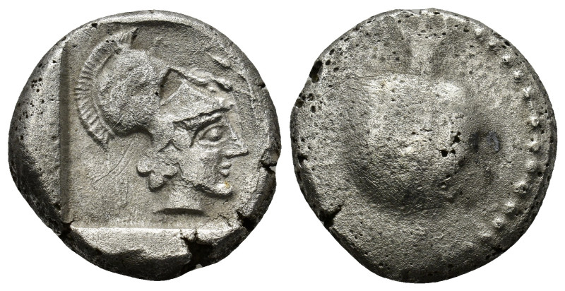 PAMPHYLIA, Side. Circa 460-430 BC. AR Stater (21mm, 10.0 g). Helmeted head of At...