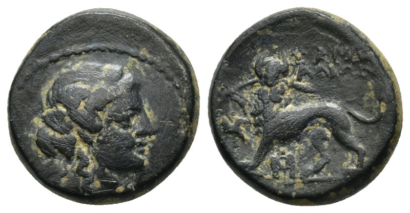 LYDIA, Sardes. (2nd-1st centuries BC). AE. (5 Gr. 17mm) 
Head of Dionysos, right...