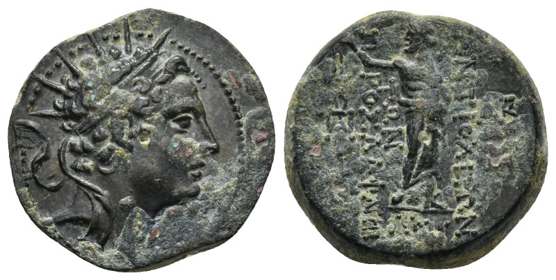 SELEUKID KINGS of SYRIA. Antiochos IV Epiphanes, 175-164 BC. Ae (7.9 Gr. 21mm). ...