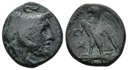 KINGS of EGYPT. Ptolemy I Soter. 305-282 BC. Æ Obol (20mm, 6.5 g). Cyprus mint. Struck circa 285-261/0 BC. Head of the deified Alexander right, wearin...