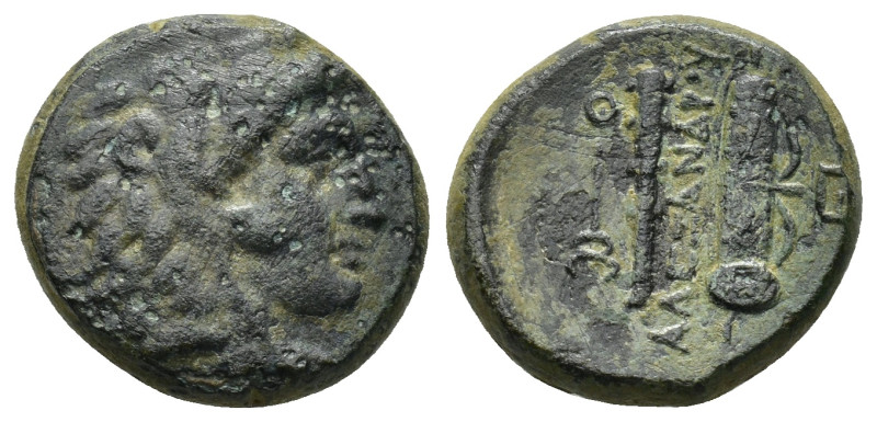 Macedonian Kingdom. Alexander III 'the Great'. 336-323 B.C. Æ unit (17mm, 6.0 g)...