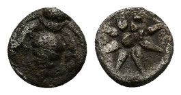 Ionia. Ephesos circa 500-420 BC. Hemiobol AR (7mm, 0.3 g). Bee / Star of eight rays.