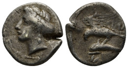 PAPHLAGONIA, Sinope. Circa 350/30-300 BC. AR Siglos or Drachm (5.8 Gr. 19mm). Persic standard. 
Head of nymph left, hair in sakkos 
Rev. Sea-eagle on ...