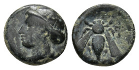 IONIA, Ephesus. Ae 305-288 BC (1.2 Gr. 10mm)
Head of Artemis on the left. 
Rev. Bee