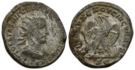 SYRIA, Seleucis and Pieria. Antioch. Volusian, 251-253. Tetradrachm (10 Gr. 24mm). 
 Radiate, draped and cuirassed bust of Volusian to right; below bu...