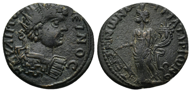 PHRYGIA Peltae. Caracalla (198-217). Ae. (22mm, 5.6 g) T. Mar. Tat. Arionos, str...