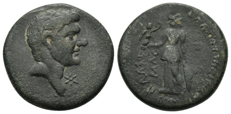 CILICIA, Soli-Pompeiopolis. After 66 BC. AE. (10 Gr. 24mm)
Head of Pompeius righ...