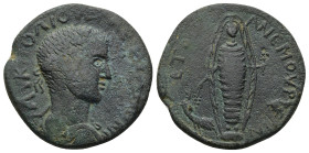 CILICIA. Anemurium. Valerian (253-260). Ae. (26mm, 13.5 g) Dated year 3. Obv: AV K ΠO ΛI OVAΛEPIANON. Laureate, draped and cuirassed bust right. Rev: ...