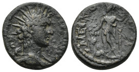 PISIDIA. Termessus Major. Pseudo-autonomous issue. AE (Bronze, 219mm, 6.6 g), circa 240-250. ΤЄΡΜΗϹϹЄΩΝ Radiate and draped bust of Helios to right. Re...