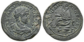 MESOPOTAMIA, Edessa. Elagabalus, 218-222 AD. AE. (9.4 Gr. 26mm.)