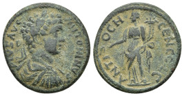 PISIDIA. Antiochia. Caracalla (198-217). AE (6 Gr. 23mm) 
 Laureate head right. 
Rev: ANTIOCH GENI COL CAE. Tyche standing left, holding rod and cornu...