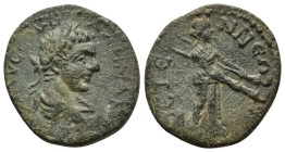 PISIDIA. Etenna. Severus Alexander, AE (22mm, 8.3 g) 222-235 AD. A K M AY CEOVH AΛEXANΔΡ CE, laureate, draped, cuirassed bust right / ETENNEΩN, Demete...